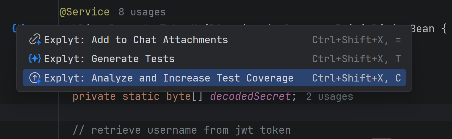 Increase test coverage in WebStorm and PyCharm