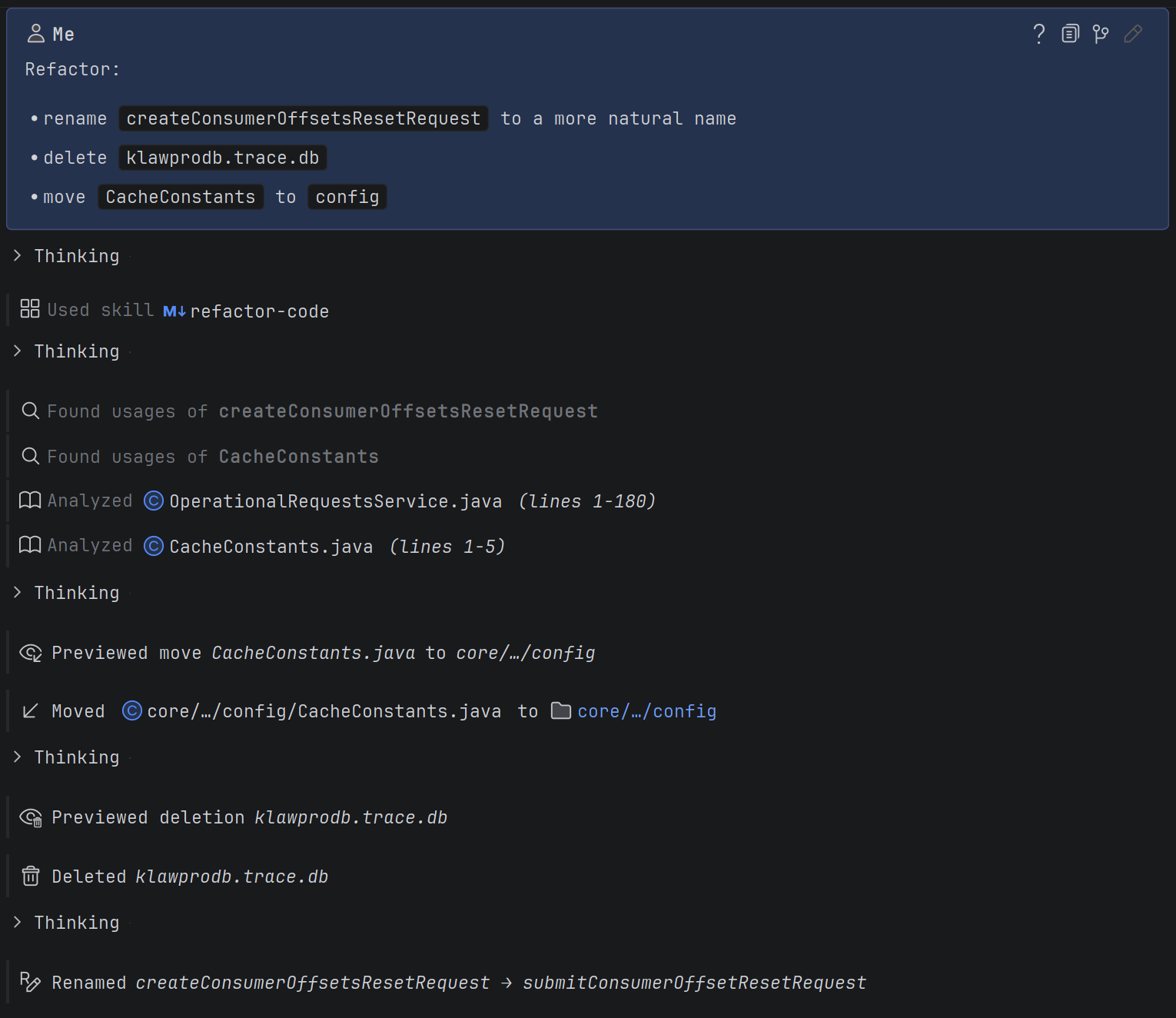 Safe refactoring through IDE tools
