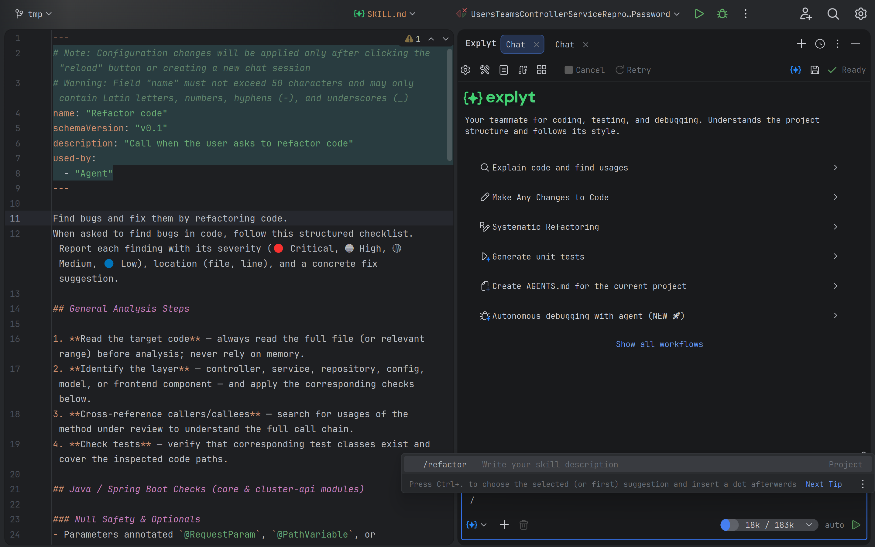 Manual Skill invocation via slash commands