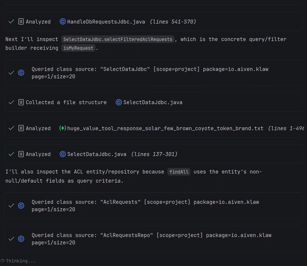 Explyt follows resolved usages and connected dependency sources