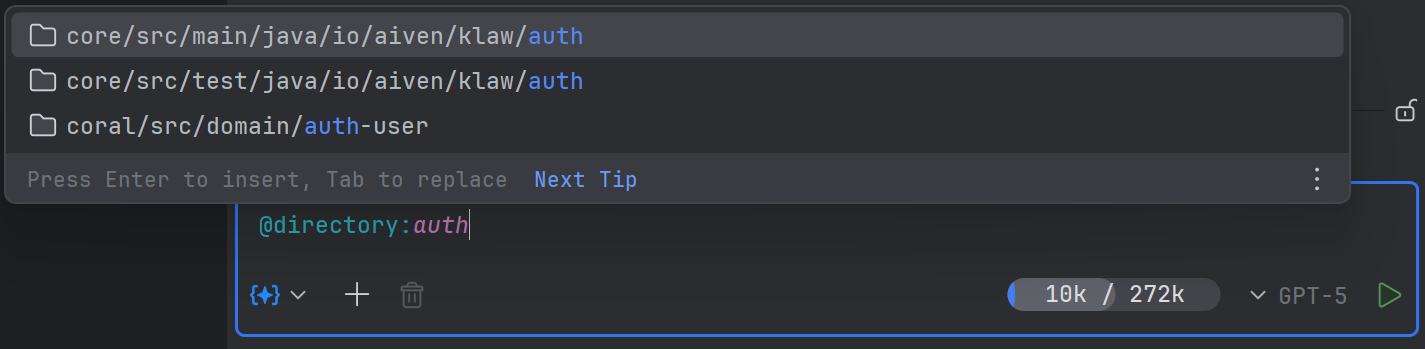 Attaching Directories to Chat