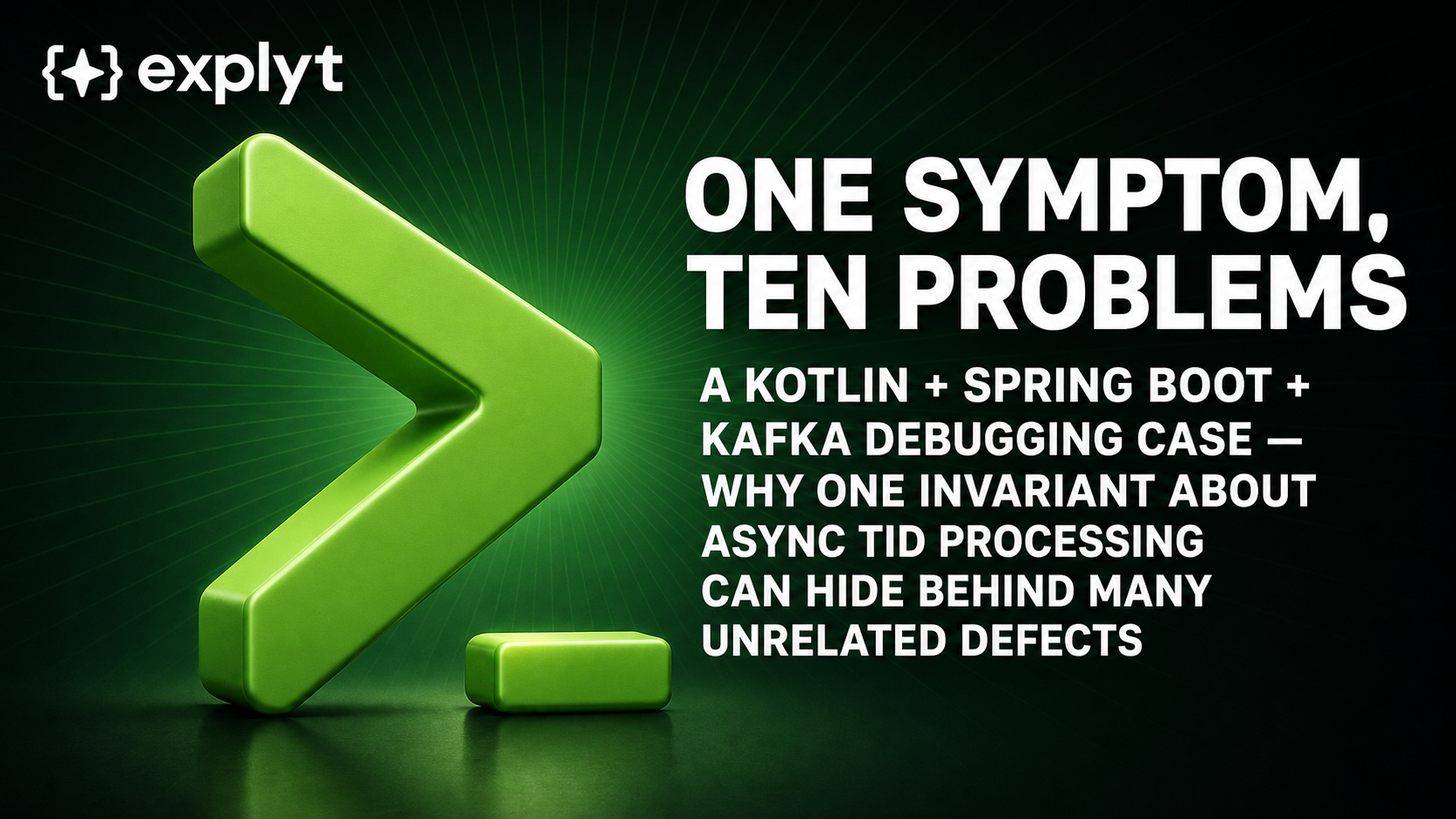 One symptom, ten problems: a Kotlin + Spring Boot + Kafka debugging case