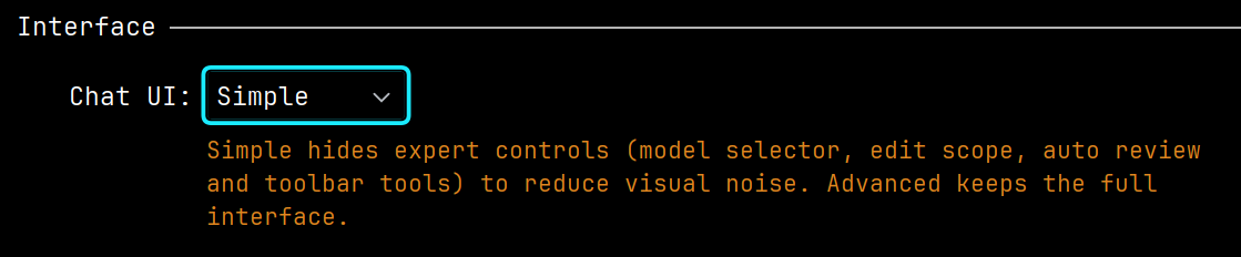 Simple interface mode in Explyt