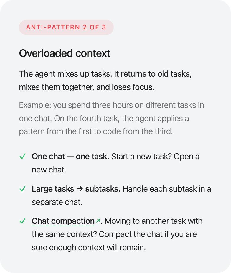 Anti-pattern 2: overloaded context